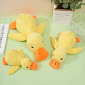 Pet Plush Toy Dog Calming Duck Companion Sleeping Duck Toys Chew Toy Durable Squeaky for Puppy Pet Teeth Cleaning Chew Pet Toy.