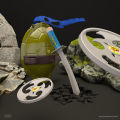 Children Ninja Cosplay Turtle Shell Props Children's Parties Dinner Party Cos Play Costumes Supplies New Year. 