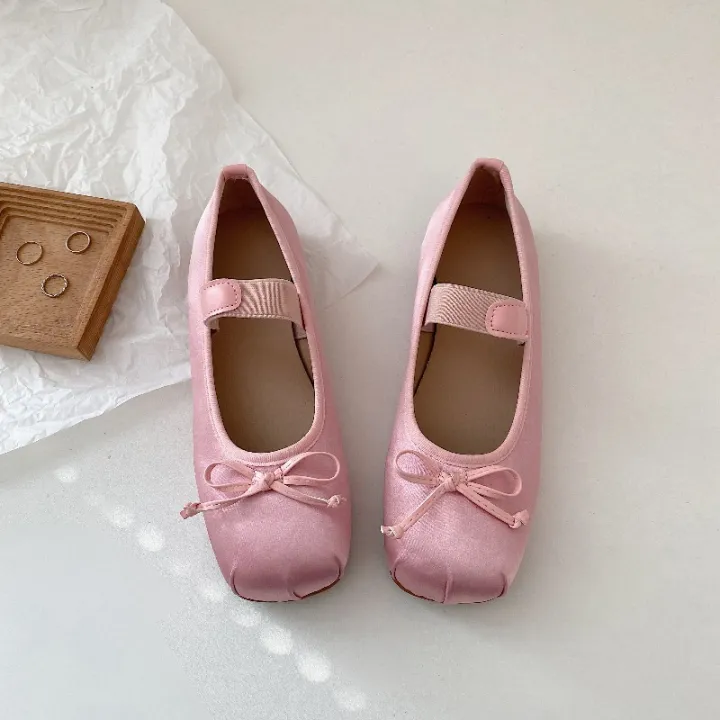 Luxury%20Satin%20Silk%20Ballet%20Shoes%20Woman%20Classic%20Square%20Toe%20Bowtie%20Elastic%20Band%20Ballerina%20Flats%20Ladies%20Soft%20Loafers%20-%20Image%202
