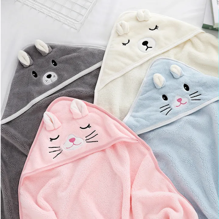 Toddler%20Bathrobe%20Infant%20Bath%20Towel%20Boy%20Girl%20Blankets%20Swaddle%20With%20Hood%20Cartoon%20Coral%20Fleece%20Towel%20Blanket%20Newborn%20Kids%20Bedding%20-%20Image%202