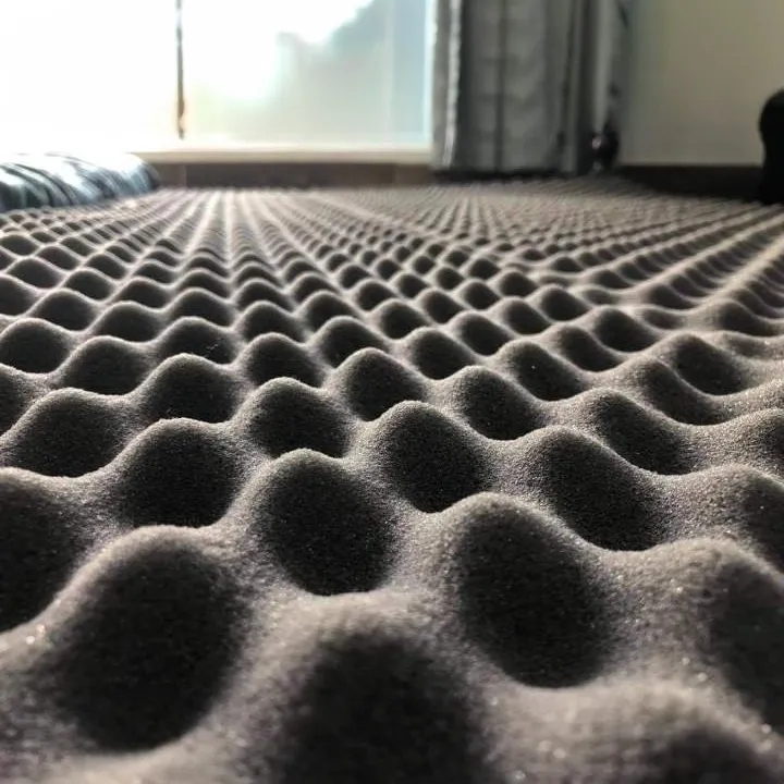 Acoustic Foam Panel 6x3 ft Soundproof Sheet Eggshell Yellow for Echo ...