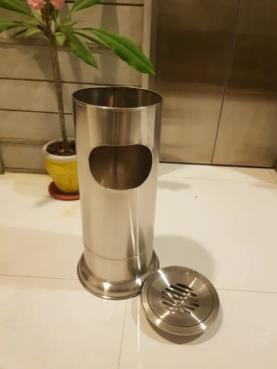 Dustbin%20Large%20Ashtray%20Bin%20Stainless%20Steel%20For%20Offices%20-%20Image%202
