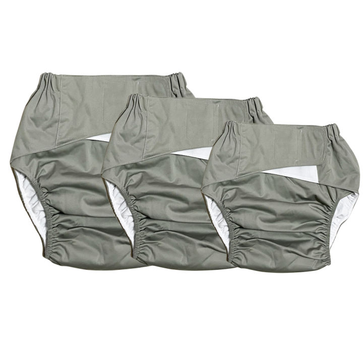 Plus Size Reusable Adult Diapers, Soft Elderly Incontinence Underwear, Washable Cloth Diaper for Men and Women Without Insert