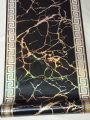 Black marble look Plastic Dastarkhwan/Table Cloth Sheet/Dining Table sheet To Cover Your Dining 3*5 Feet-Protect Your Table From Scratches and Dust-Best Kitchen Item for Birthday and Parties. 
