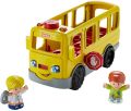 Fisher-Price Little People Musical Toddler Toy Sit With Me School Bus with Lights Sounds & 2 Figures for Pretend Play Kids Ages 1+ Years. 