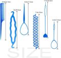 Hair Tool Hair Styling DIY Styling Tool Set Tail Hair Flipper Pull through Ponytail Tool French Hair Braiding Loop Tool French Centipede Braiders French Twist. 