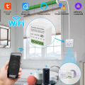 Wifi Smart Curtain Switch Module Tuya Smart Life Alexa Google Roller Blinds Shades Rolling Garage Door Projector AC 100-240V. 