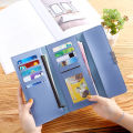 New Korean Style Women's Wallet Women's Clutch Long Wallet Buckle Multi-Card Slot Coin Purse.