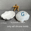 Scallop Storage Tray Silicone Mold DIY Shell Starfish Resin Plaster Trinkets Dish Casting Molds Conch Cup Gypsum Concrete Molds.