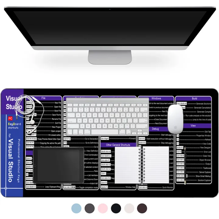 EXCO%20Programing%20Leather%20Mouse%20Pad%20for%20Visual%20Studio%20Large%20Shortcuts%20Cheat%20Sheet%20Mousepad%20Python%20Java%20C++%20Web%20Engineer%20Desk%20Mat%20-%20Image%204