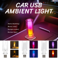 1/2PCS USB Glass Bottle Car Interior Atmosphere Light Plug and Play RGB Amber Colorful Transparent Reading Lamp Night Light. 