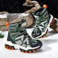Winter Fashion High-top Sneakers for Children Warm Plush Snow Boots Child Waterproof Sneakers Boys Non-Slip Outdoor Boots 30-39. 