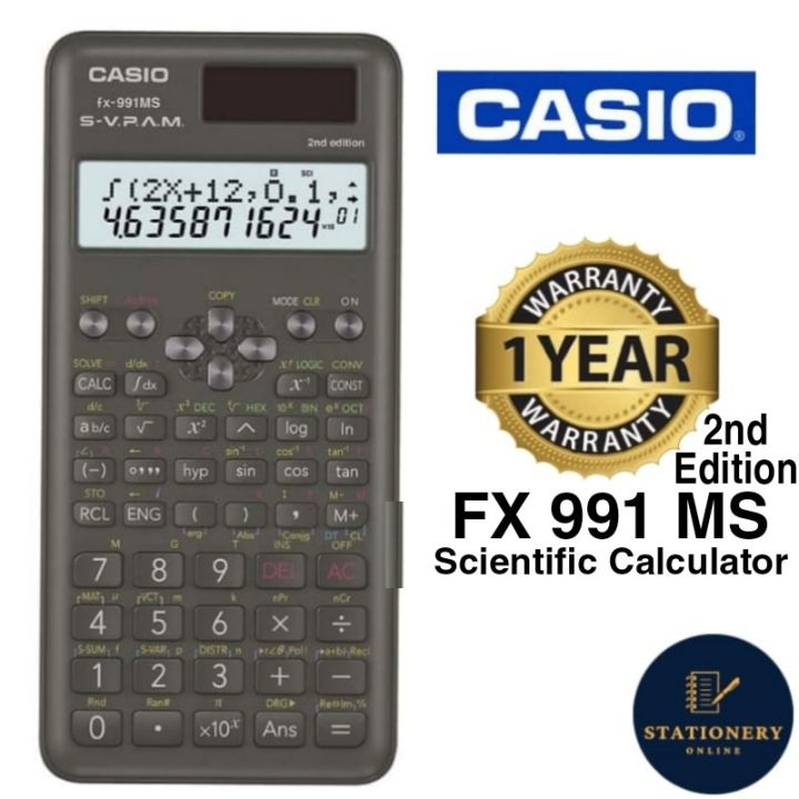 Casio FX 991 MS Scientific Non Programmable Calculator