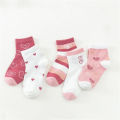 5Pairs/lot Girls Cotton Socks Korean Strawberry Cute Print Socks Spring Autumn Cartoon Breathable Sock for 0-13Y Children Socks.