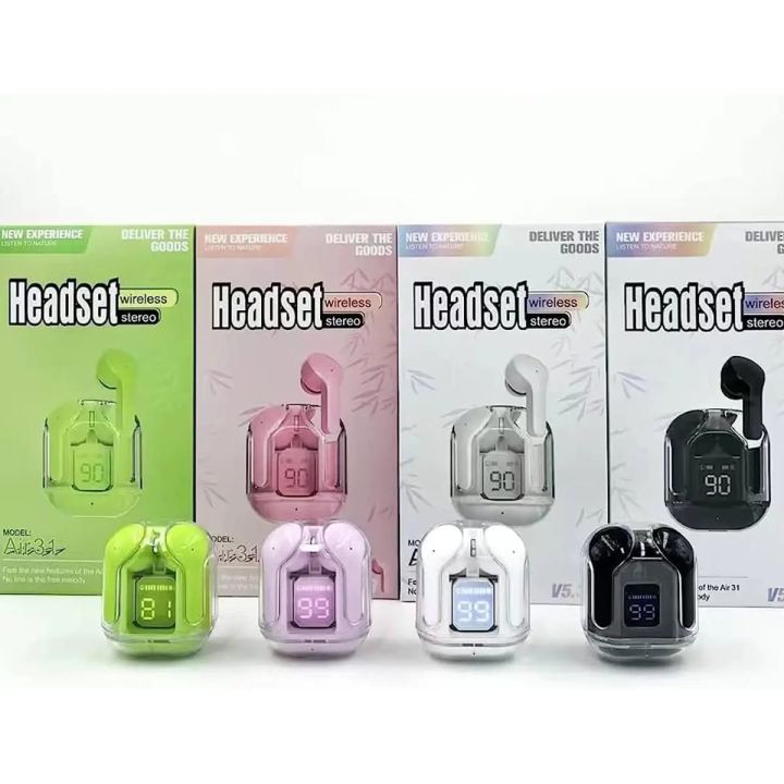 a31 tws transparent headsets Daraz.pk