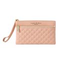 New fashion women hand bags pu leather double zipper pouch womens wallet. 