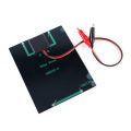 5W 12V DIY Polysilicon Solar Epoxy Cell Charger Waterproof Solar Battery Charger for Outdoor Camping for 9-12V Battery Charging.