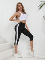 Women's Capri High Waist Leggings Tummy Control Fitness Yoga Pants. 