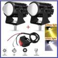 Universal Fog light with warm and white focus comes with free switch and clamps for fittings.. 
