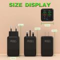 150W 6 Ports USB Charger PD Fast Charging Charger Wall Adapter EU/US/UK Plug Charger Quick Charge 3.0 Multi Ports Power Adapter.