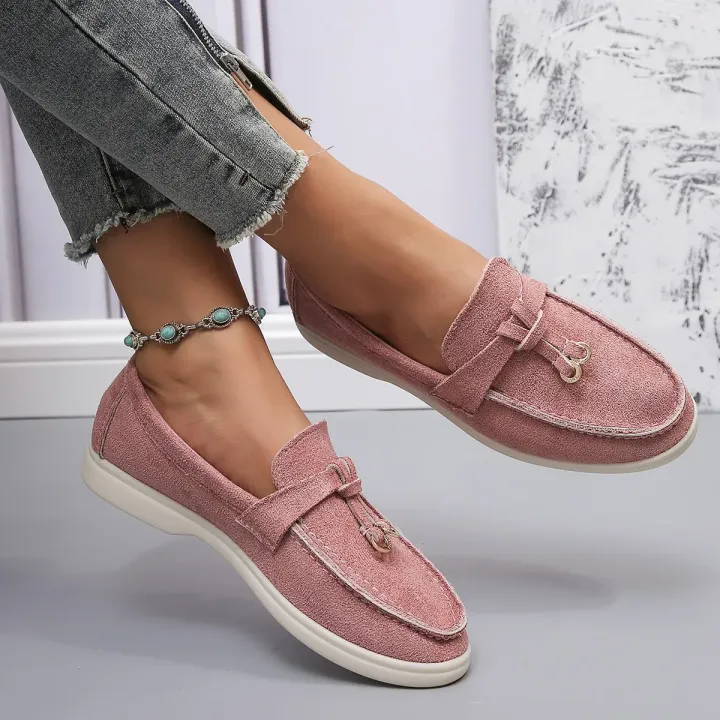 New%20Lefu%20Shoes%20Women's%20Soft%20Leather%20Retro%20Lazy%20Man%20Step%20on%20Thick%20Sole%20Flat%20Bottom%20Comfortable%20Single%20Shoe%20-%20Image%202