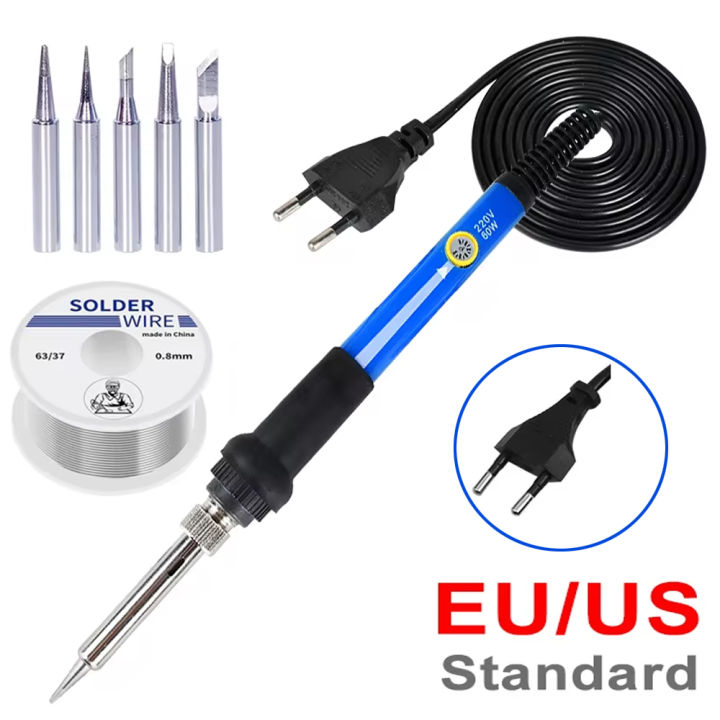 220V 110V 60W Adjustable Temperature Electric Soldering Iron Welding ...