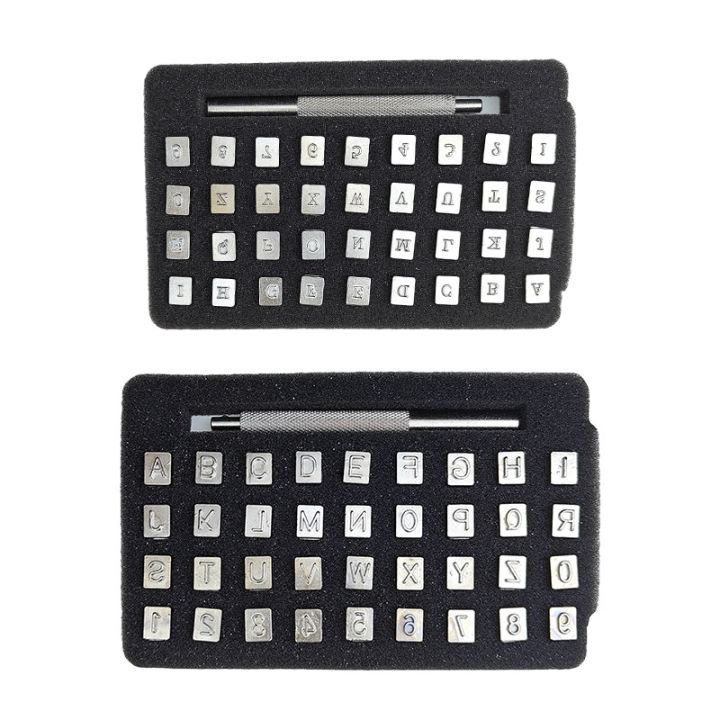 36pcs Steel Punch Alphabet Letter Number Stamper Set 3mm/6mm Steel Punch DIY Metal Leather Punching Tools