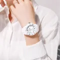 Kids Exam Watch Girls Boys Elementary School Waterproof Imitation Drop Macaron Little Fresh Sport Jelly Candy Color. 