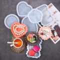 Storage Tray Silicone Mold Heart Round Cloud Flower Gourd Dish Plate Coaster Jewelry Tray Casting Epoxy Resin Mold Home Decor.