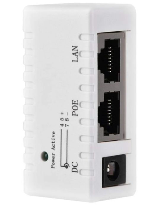 12V - 48V Passive POE injector for IP Camera VoIP Phone Netwrok AP ...
