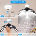 LED Garage Lights with 7/10+1 Adjustable Panels E26/E27 Ceiling Shop Work Lamp 150W 6500K Bulb for Workshop Industrial Lighting. 