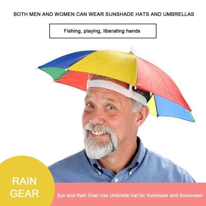 Foldable%20Head%20Umbrella%20Hat%20Windproof%20Fishing%20Head%20Wearing%20Sunshade%20Rain%20Gear%20Outdoor%20Portable%20Umbrella%20Camping%20Beach%20Head%20Hats%20-%20Image%205
