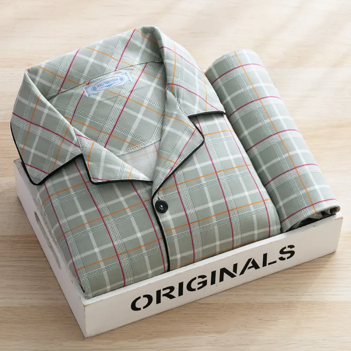 Plus%20Size%20Men%20Pyjamas%20Fall%20and%20Winter%20Plaid%20Simple%20Sleepwear%20Homewear%20Cardigan%20Button%20down%20Tops%20and%20Pants%20Nightwear%20Loungewear%20-%20Image%208