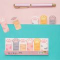 3Pcs Cat Paw Sticky Notes Kawaii Stationery Cartoon Memo Pad Bookmark Flags Index Tab Label Paper Stickers. 