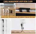 Cable Clips Organizer Drop Wire Holder Cord Management Self-Adhesive Cable Manager Fixed Clamp Wire Winder For Home Office Car. 
