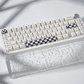 Black PBT Keycaps 4PCS Keycaps Cherry Profile Dye-Sub Keycaps Space Bar 6.25U ESC Enter Keycap For Mechanical Keyboard. 