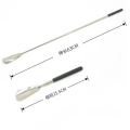 Retractable Stainless Steel Shoe Horn for Elderly, Unisex Long Shoe Pull Helper, Portable Shoe Horn Stick Easy Shoe Wearing Tool. 