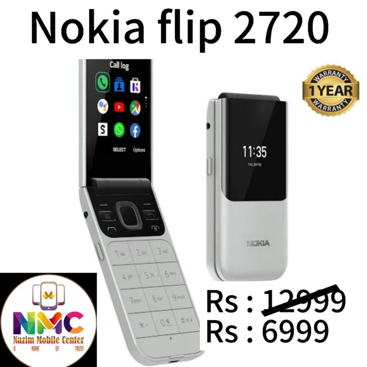 Nokia flip 2720 PTA approved mobile features phone without internet