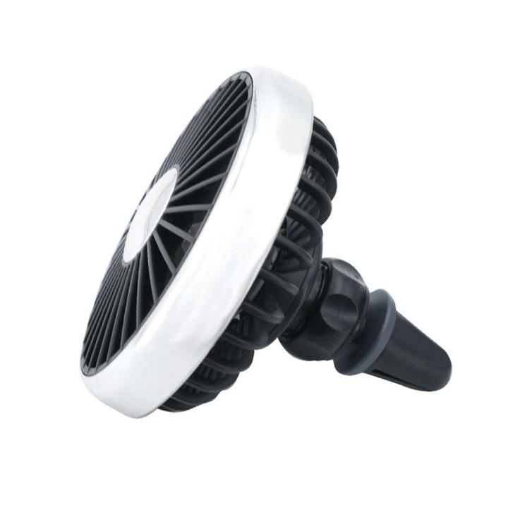 Portable Car Fan USB Dual Power 360° Adjustable Silent Cooling Safe for Dashboard Seat Outlet Desktop Use Summer Travel