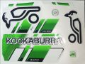 2024 Latest Edition KookaBurra For Green For Jos Buttler Cricket Bat  Stickers Latest 3D  Cricket Bat Stickers Edition. 