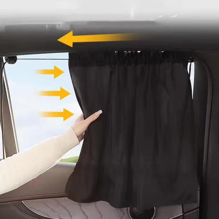 Universal Black Suction Cup Curtain UV Protection Car Window Sunshade Cover Side Window for Kid Baby Children Sunshade Summer
