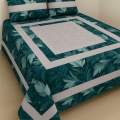Embroidered Patch Work King Size BedSheet - High Quality - Cotton Double Bedsheet Embroided.... 
