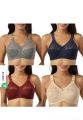 Full Coverage Minimizer Bra for Women - Available in Sizes B, C, D, DD. 