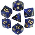 Dice Set Board Games Roll Dice Galaxy Theme Polyhedral Dice Set Amazing Colourful Universe Effect For DND Accessories. 