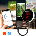 Tuya WIFI Temperature Humidity Sensor Thermometer Hygrometer Smart Life Moisture Probe For Home Plants  home alexa. 