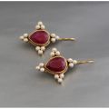 Elegant Retro Geometric Pearl Pendant Pendant Pendant Pendant Earrings Women's Exquisite Pendant Wedding Jewelry Gift. 