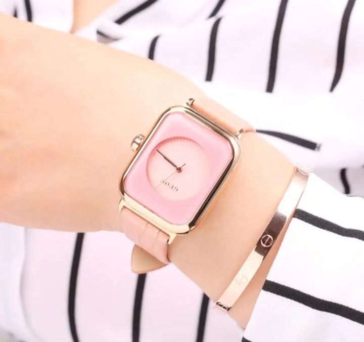 New%20Ladies%20Square%20Wristwatch%20Super%20Soft%20Silicone%20Belt-pink%20-%20Image%204
