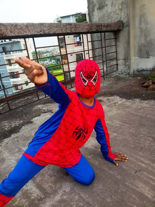 Spiderman dress for baby costume