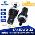 LA42DWQ-22 1K 2K 5K 10K  22mm Diameter Pots Rotary Potentiometer Converter Governor Inverter Resistance Switch. 