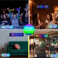 Car LED Sign Bluetooth APP LED Matrix Pixel Panel Night Light DIY Programmable Flexible LED Display For Car Store Hotel Bar. 